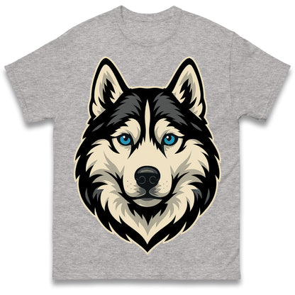 Siberian Husky Face T Shirt