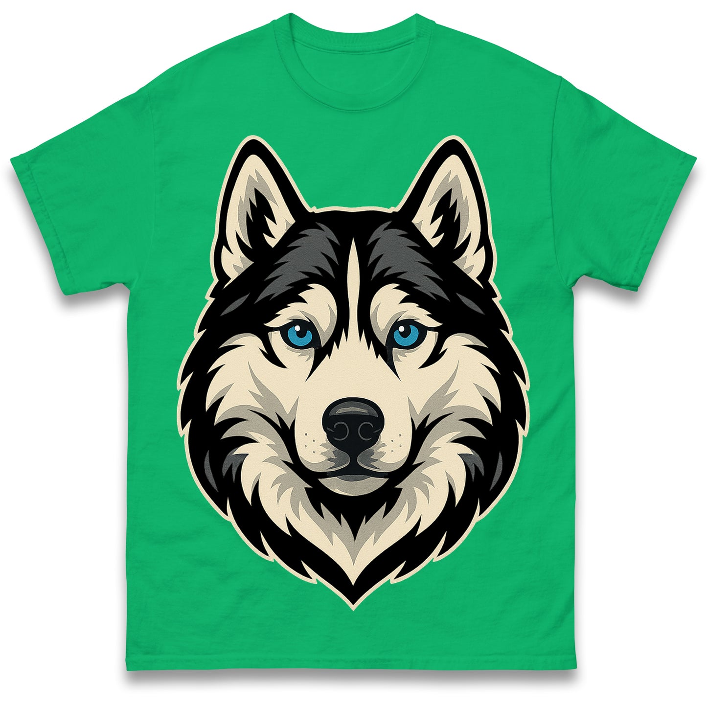 Siberian Husky Face T Shirt