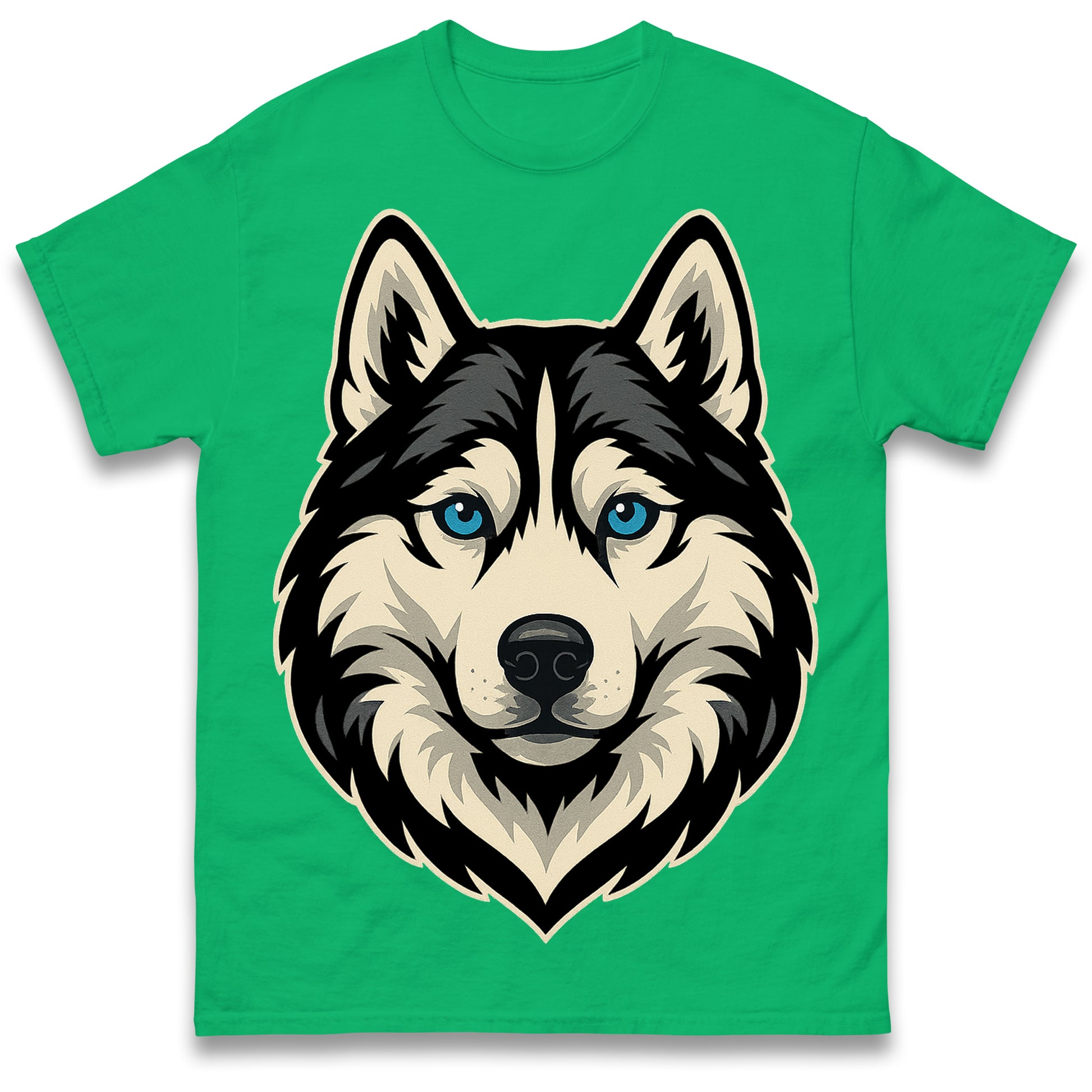 Siberian Husky Face T Shirt