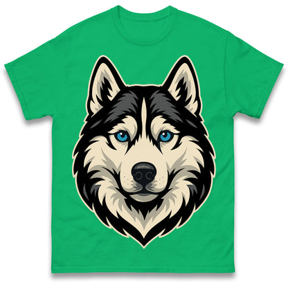 Siberian Husky Face T Shirt