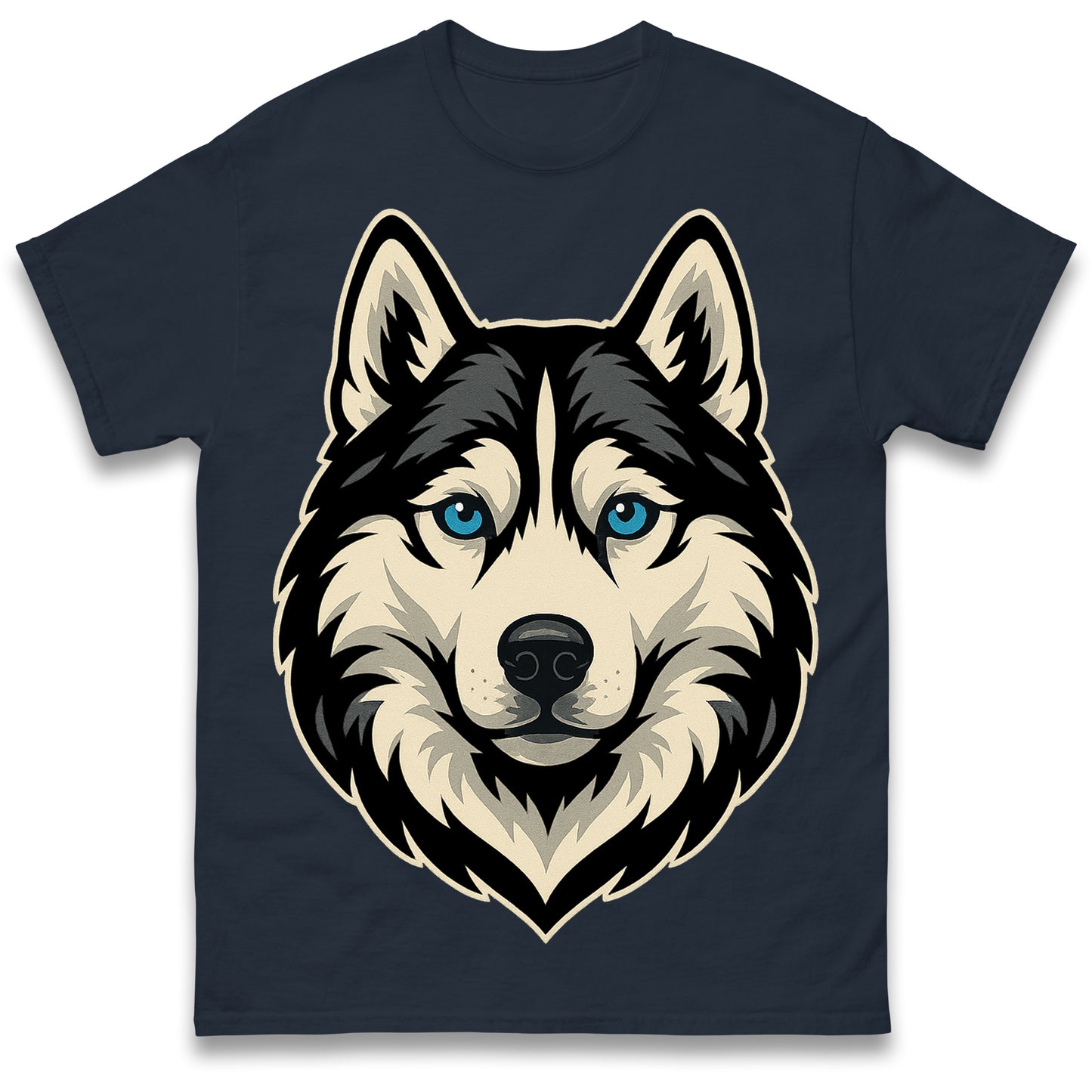 Siberian Husky Face T Shirt