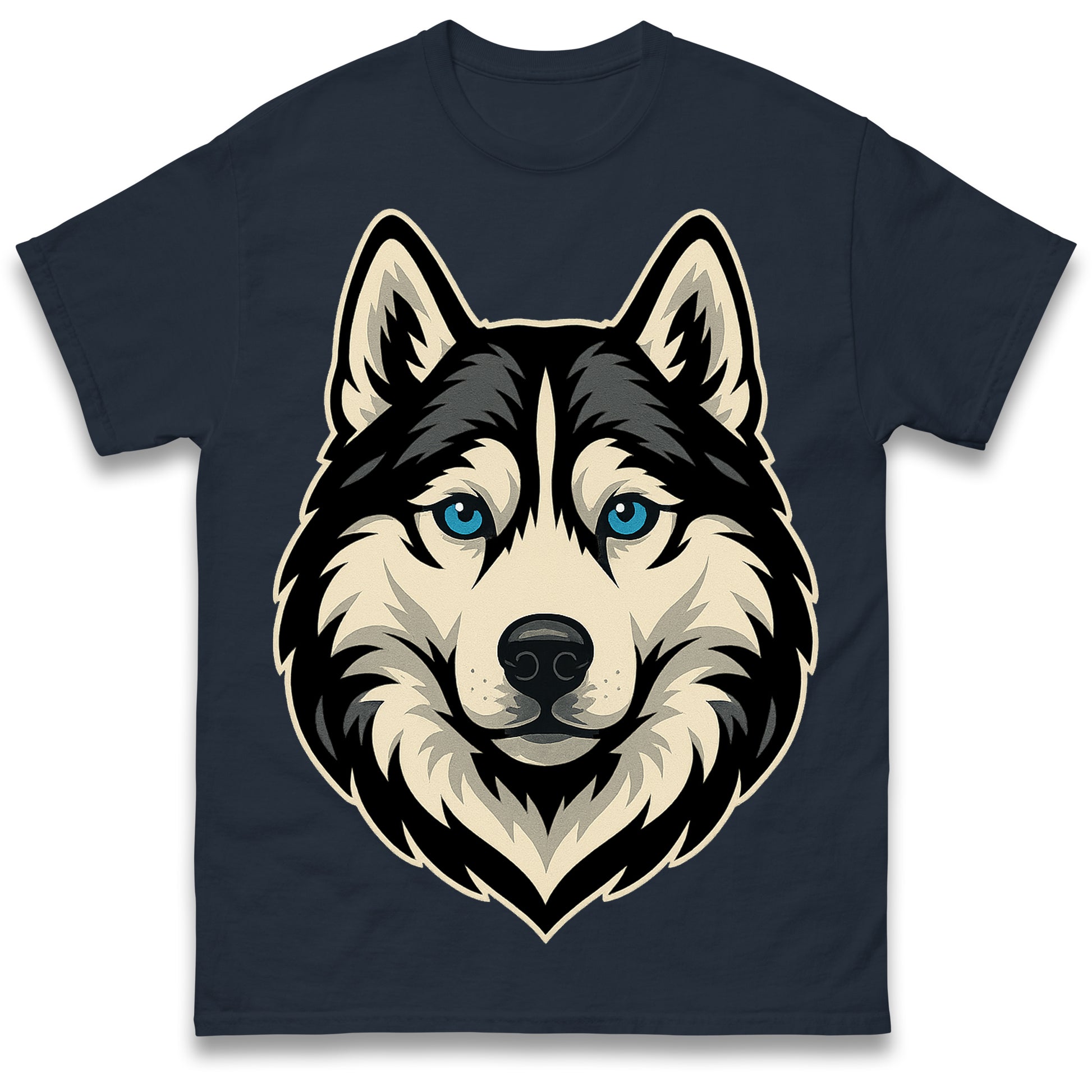 Siberian Husky Face T Shirt
