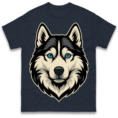 Siberian Husky Face T Shirt