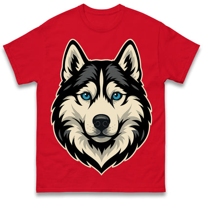 Siberian Husky Face T Shirt