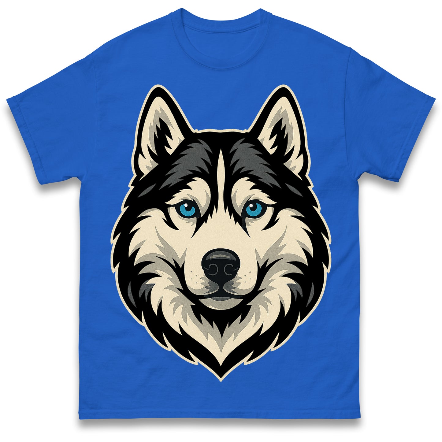 Siberian Husky Face T Shirt