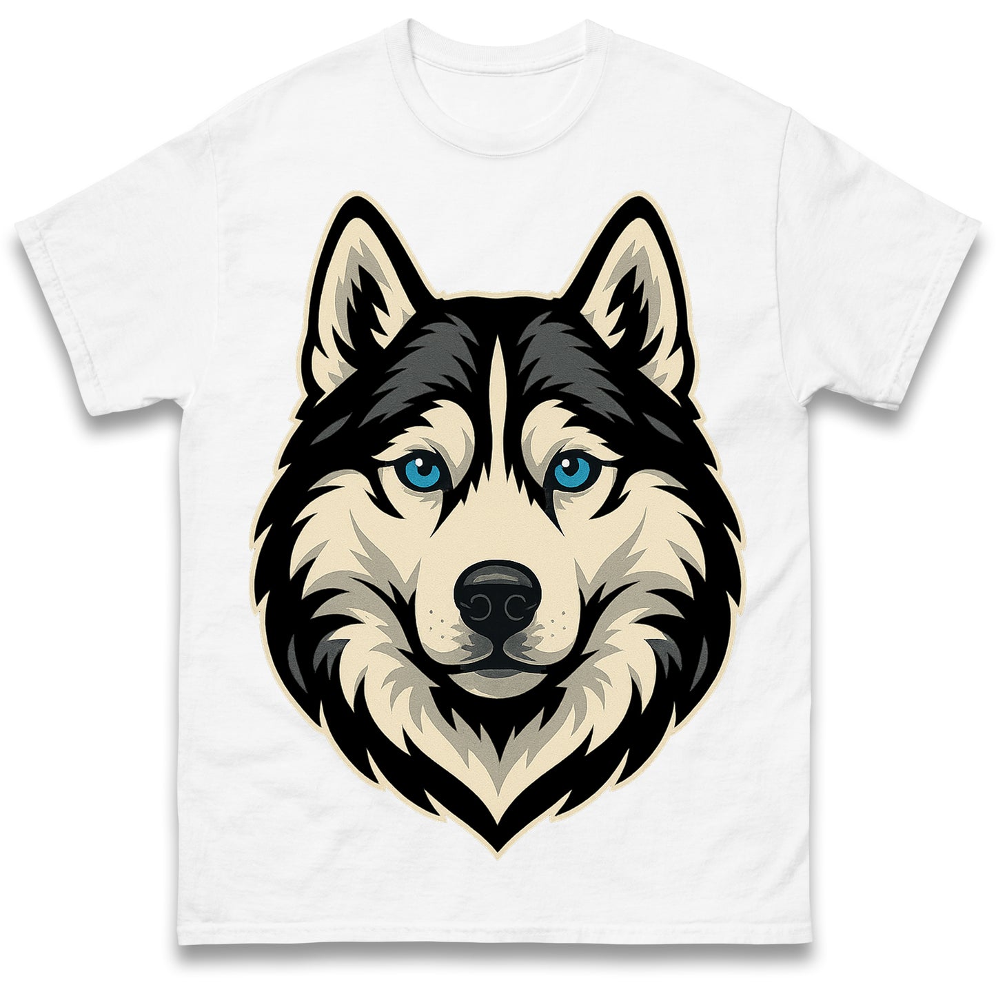 Siberian Husky Face T Shirt