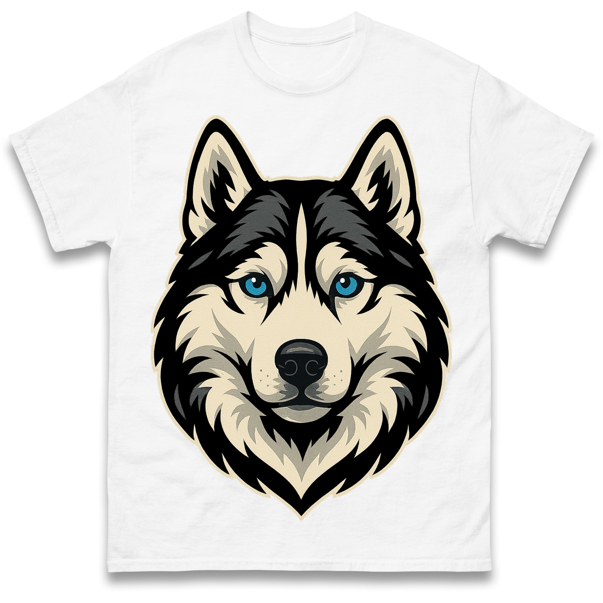 Siberian Husky Face T Shirt