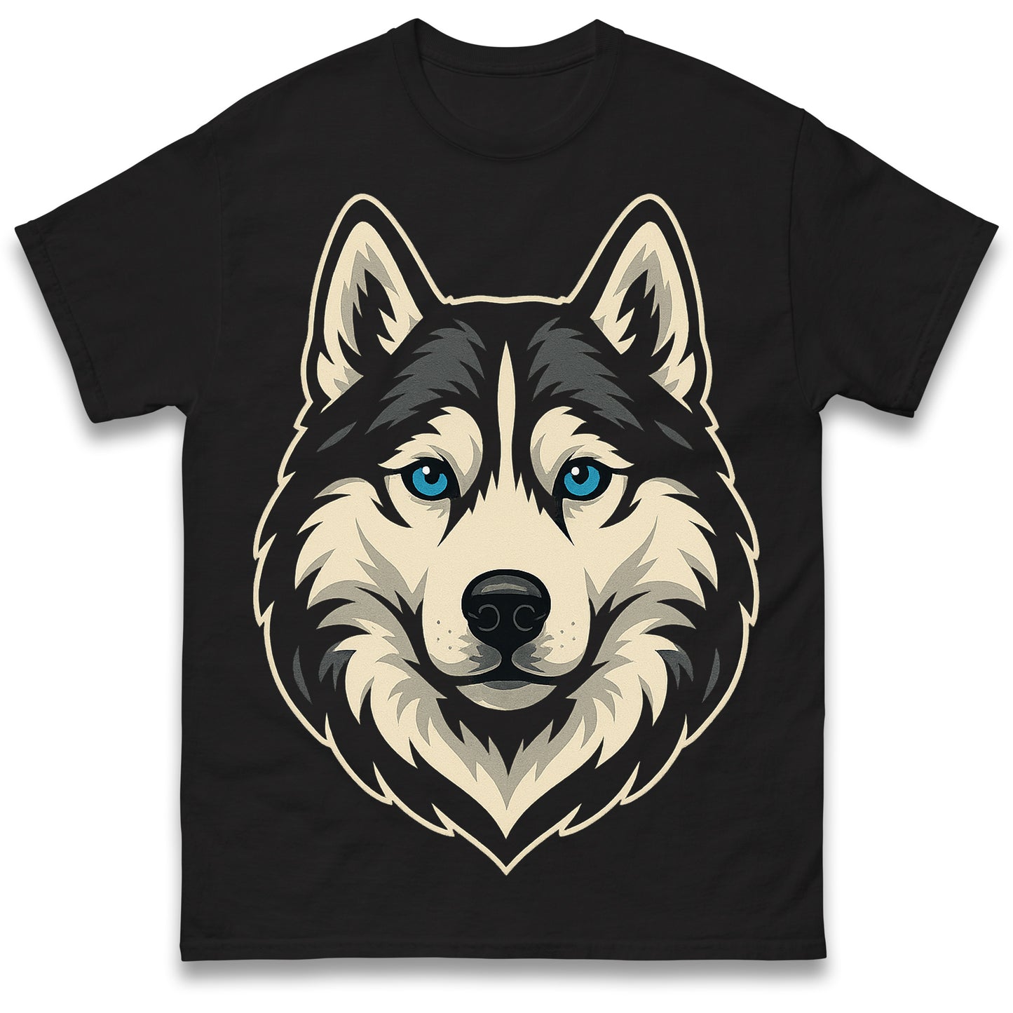 Siberian Husky Face T Shirt