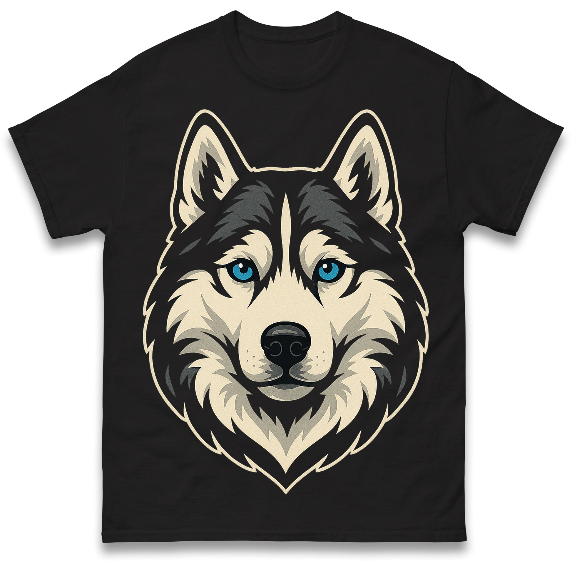 Siberian Husky Face T Shirt