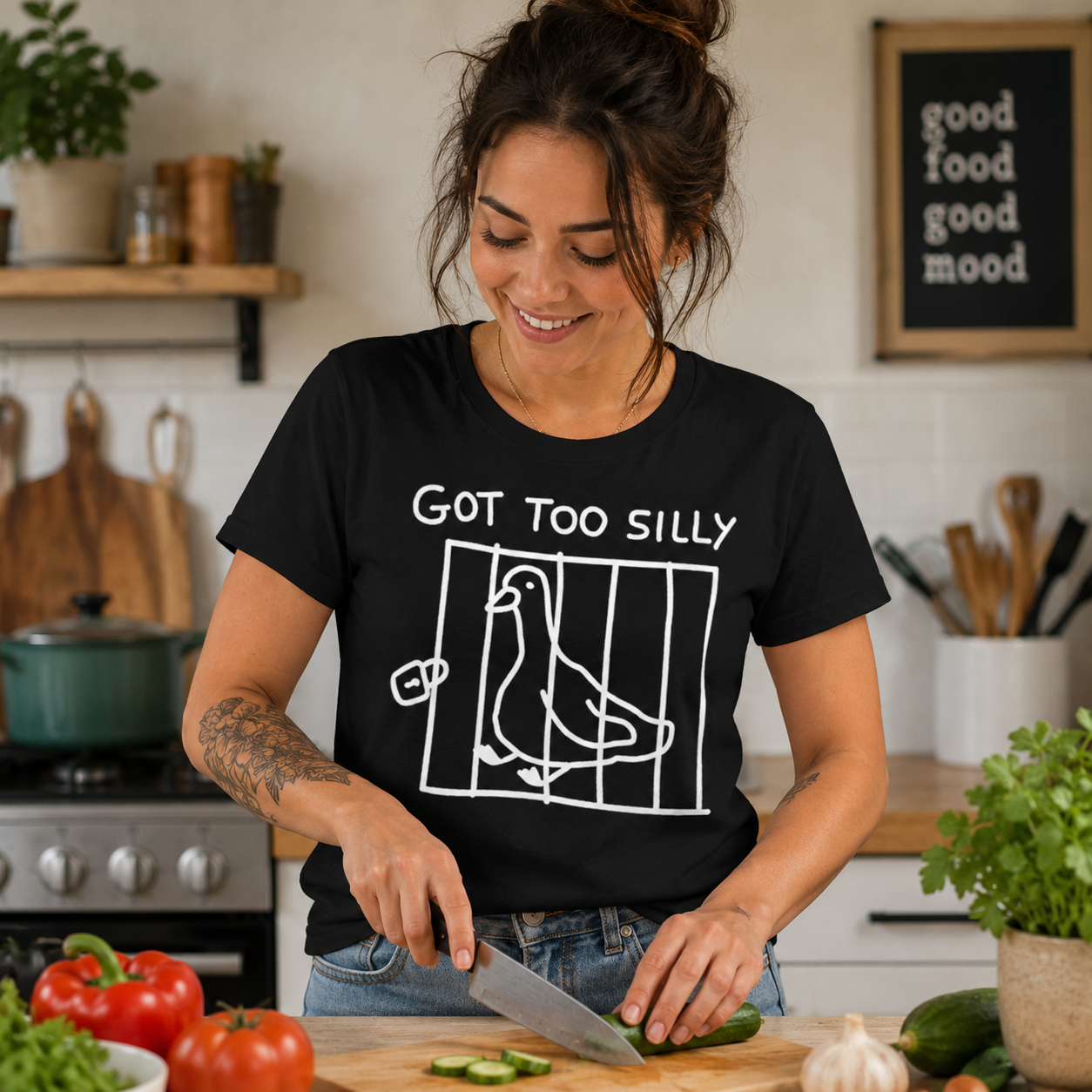 Silly Goose Ladies T Shirt
