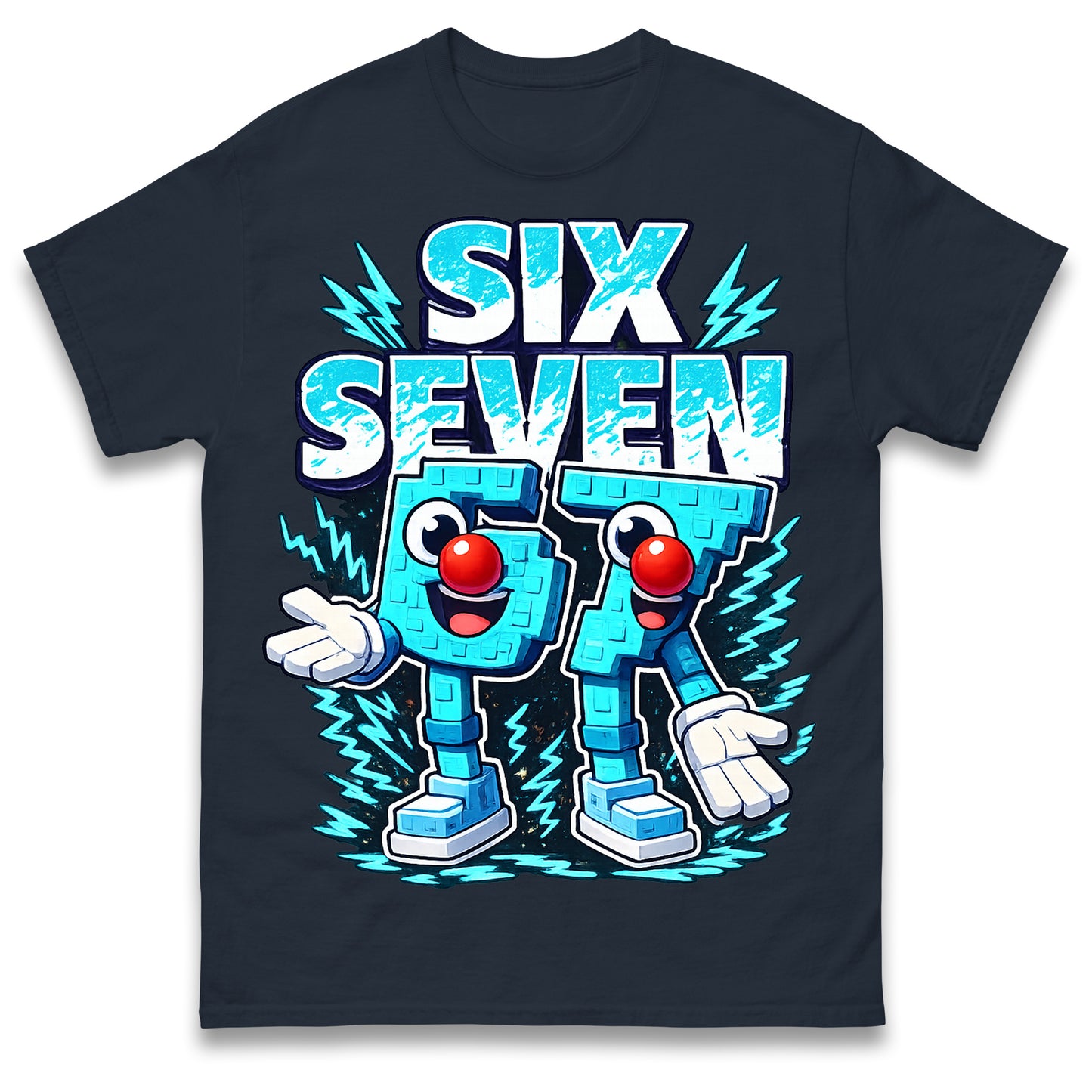 Six Seven 6 7 Red Nose Day T Shirt