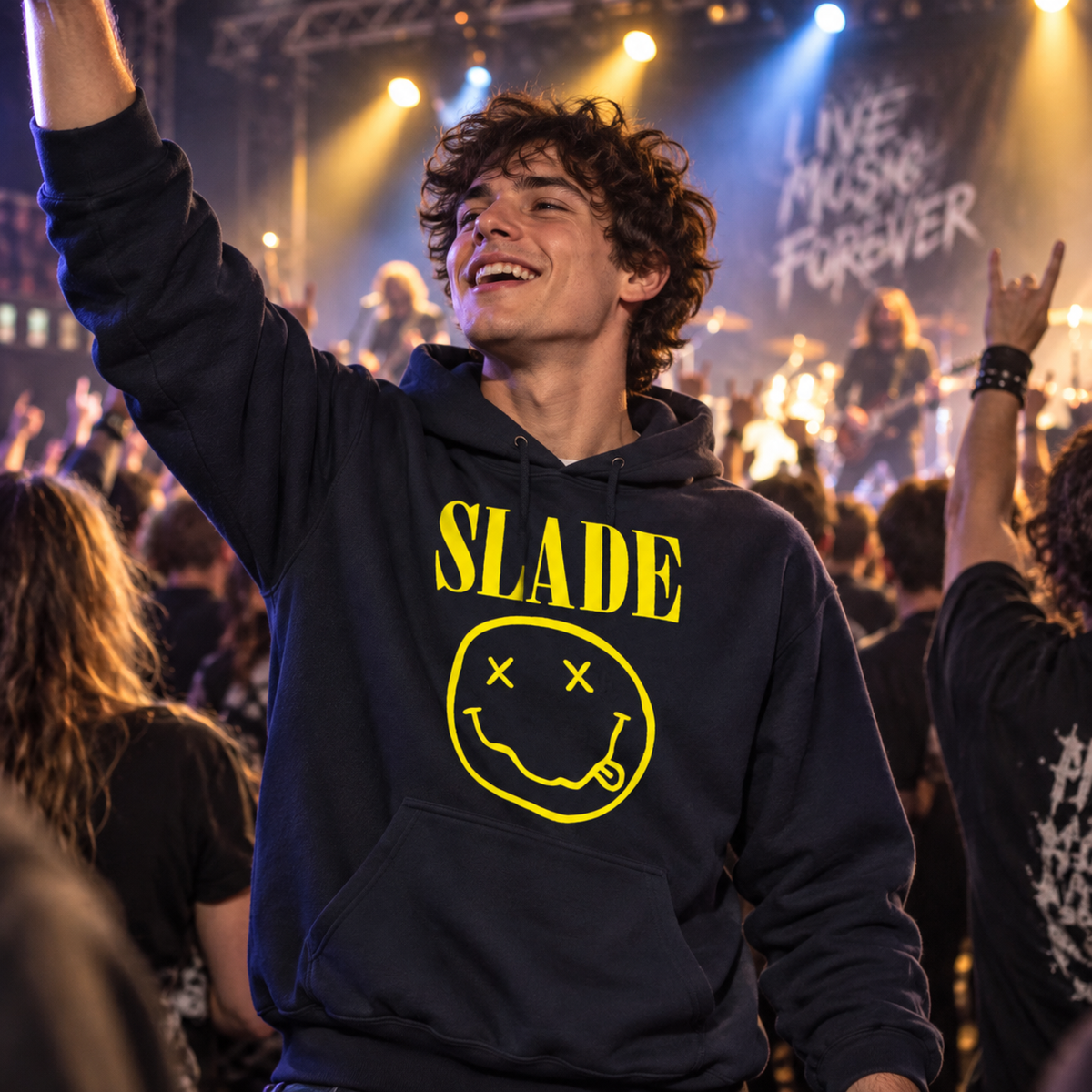 Classic Slade Nirvana Robbie Williams Hoodie