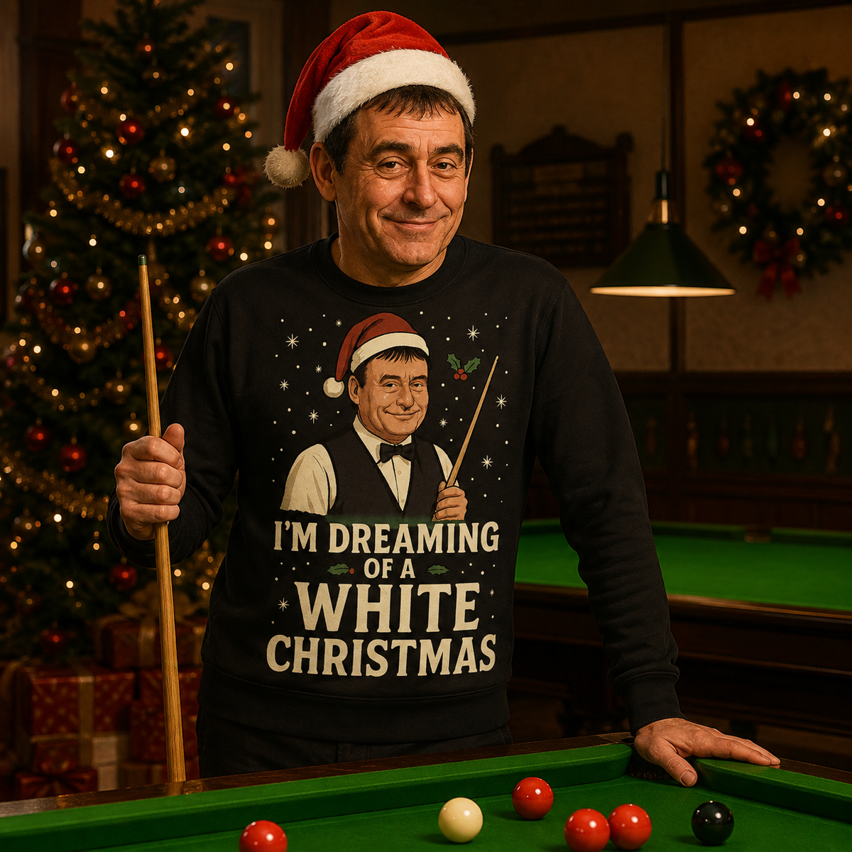 Snooker Christmas Jumper