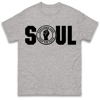 Northern Soul Keep The Faith Logo T Shirt