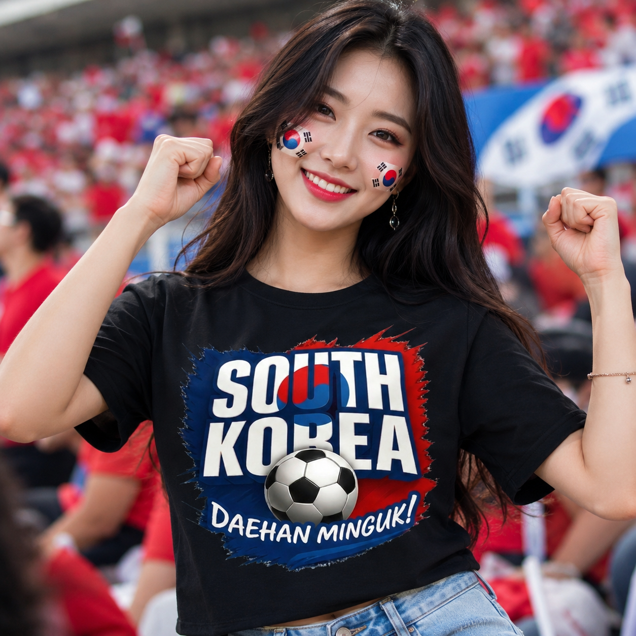 South Korea Football T Shirt