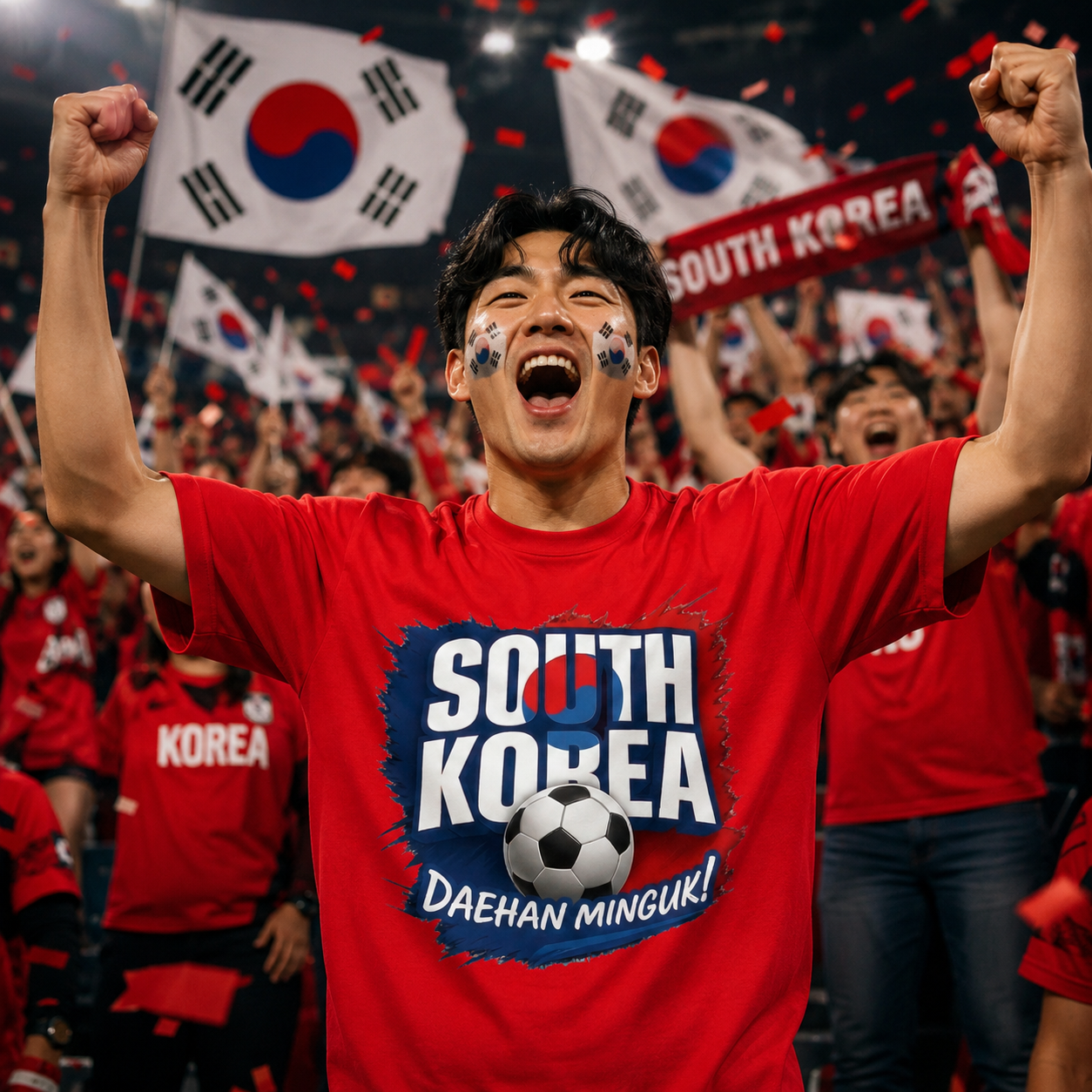 South Korea Football T Shirt