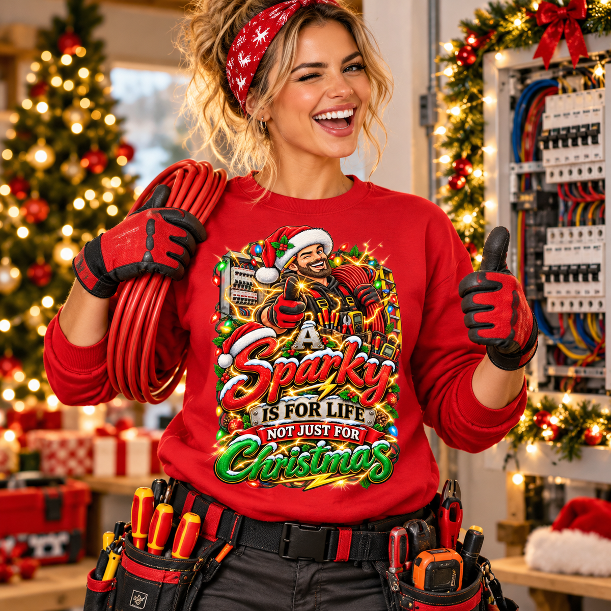 Sparky Christmas Jumper
