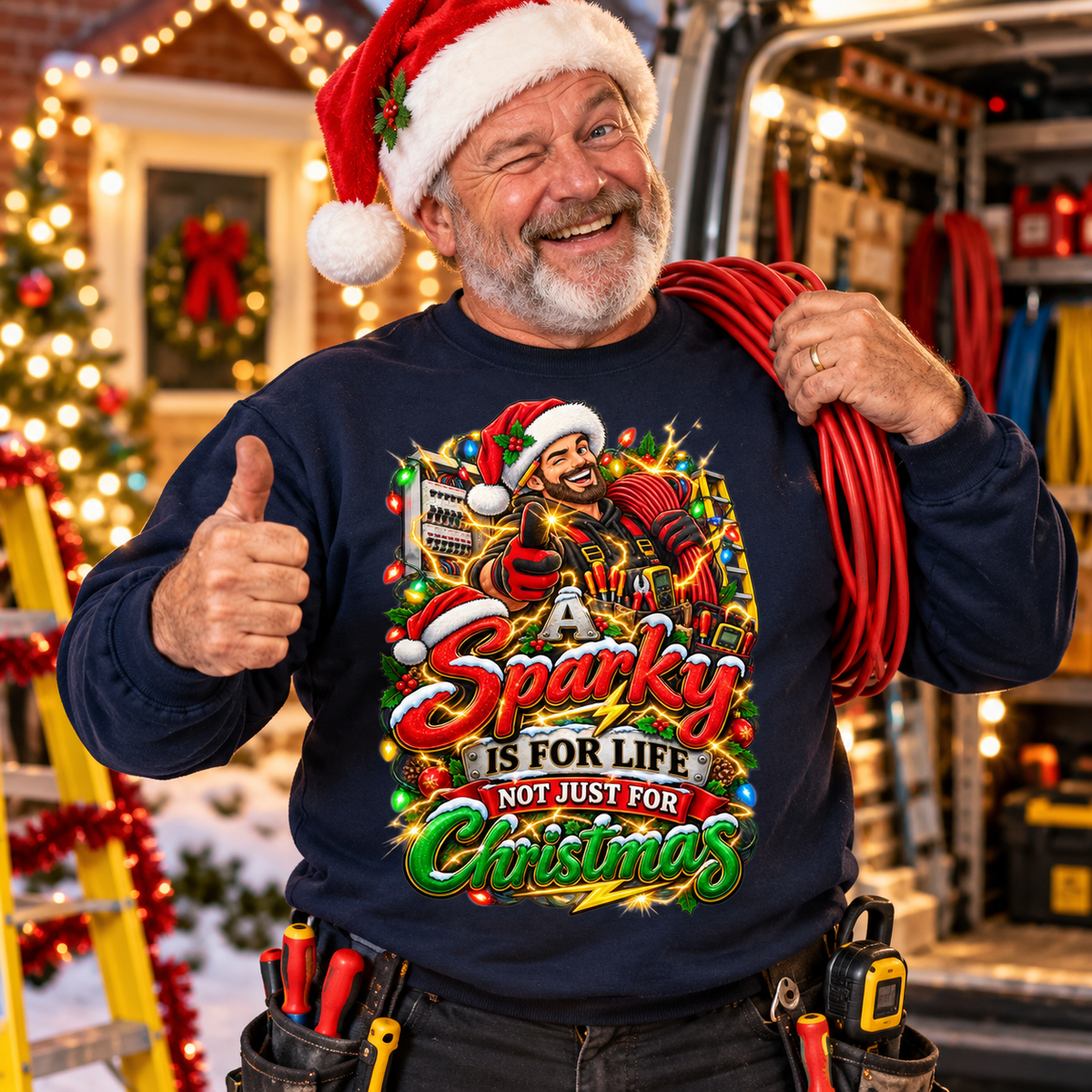 Sparky Christmas Jumper