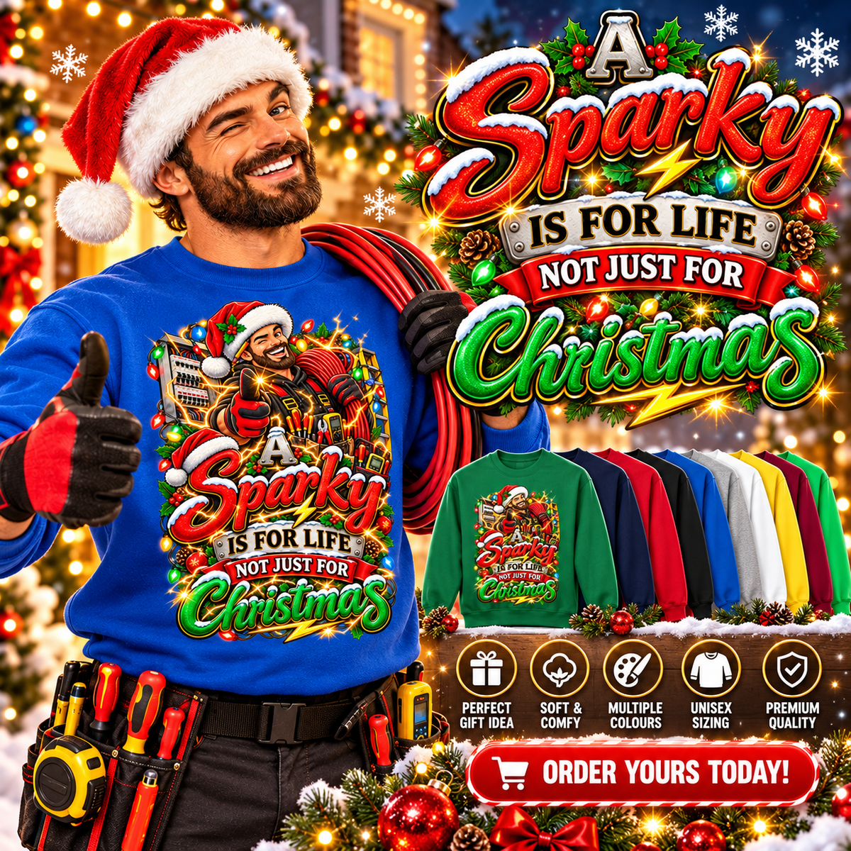 Sparky Christmas Jumper