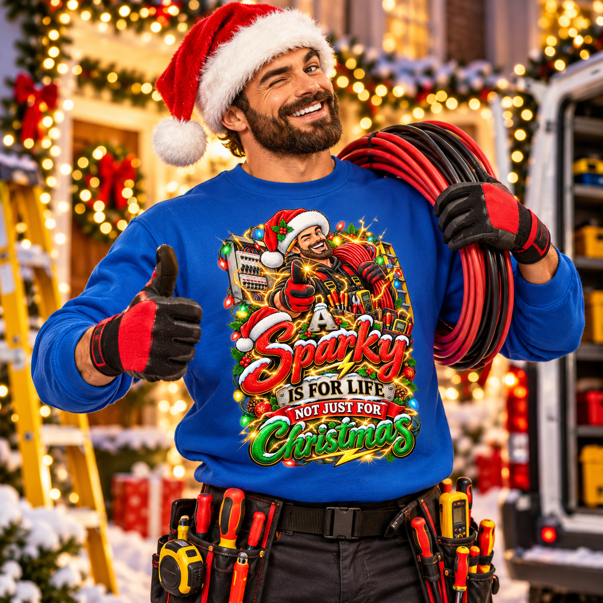 Sparky Christmas Jumper
