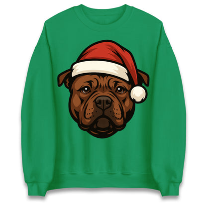 Staffordshire Bull Terrier Christmas Jumper