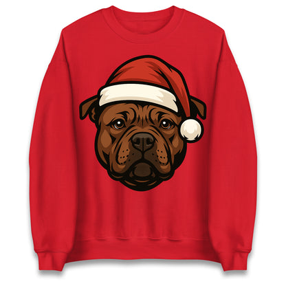Staffordshire Bull Terrier Christmas Jumper