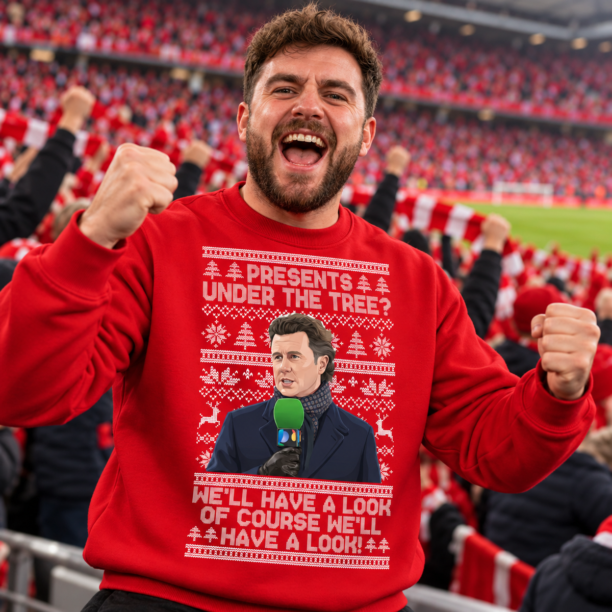 Steve McManaman Liverpool Christmas Jumper
