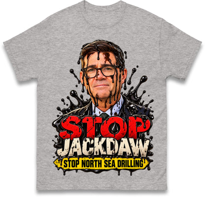 Stop Jackdaw Stop North Sea Drilling Andy Burnham T Shirt