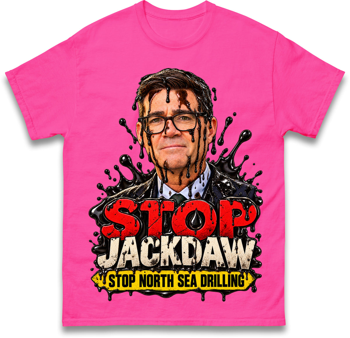 Stop Jackdaw Stop North Sea Drilling Andy Burnham T Shirt