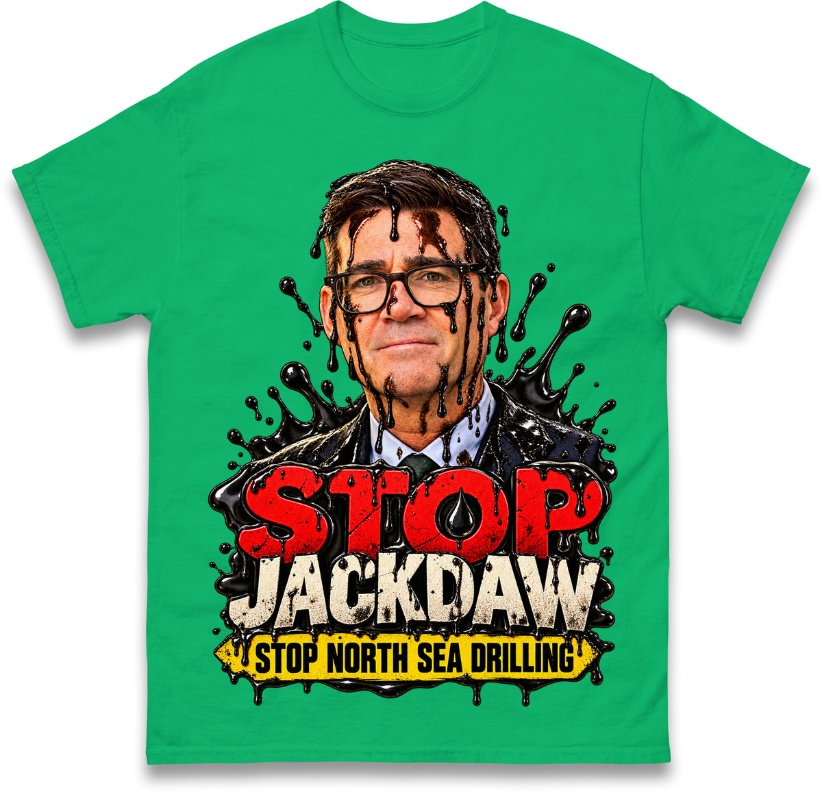 Stop Jackdaw Stop North Sea Drilling Andy Burnham T Shirt