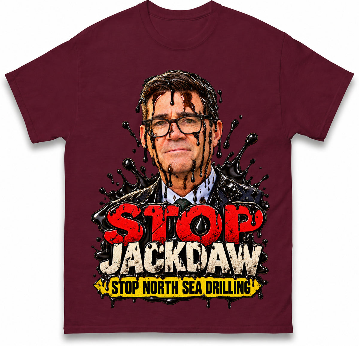 Stop Jackdaw Stop North Sea Drilling Andy Burnham T Shirt
