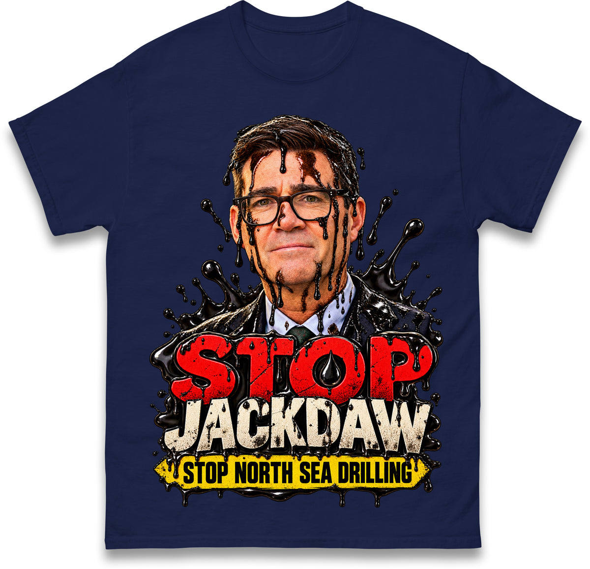 Stop Jackdaw Stop North Sea Drilling Andy Burnham T Shirt