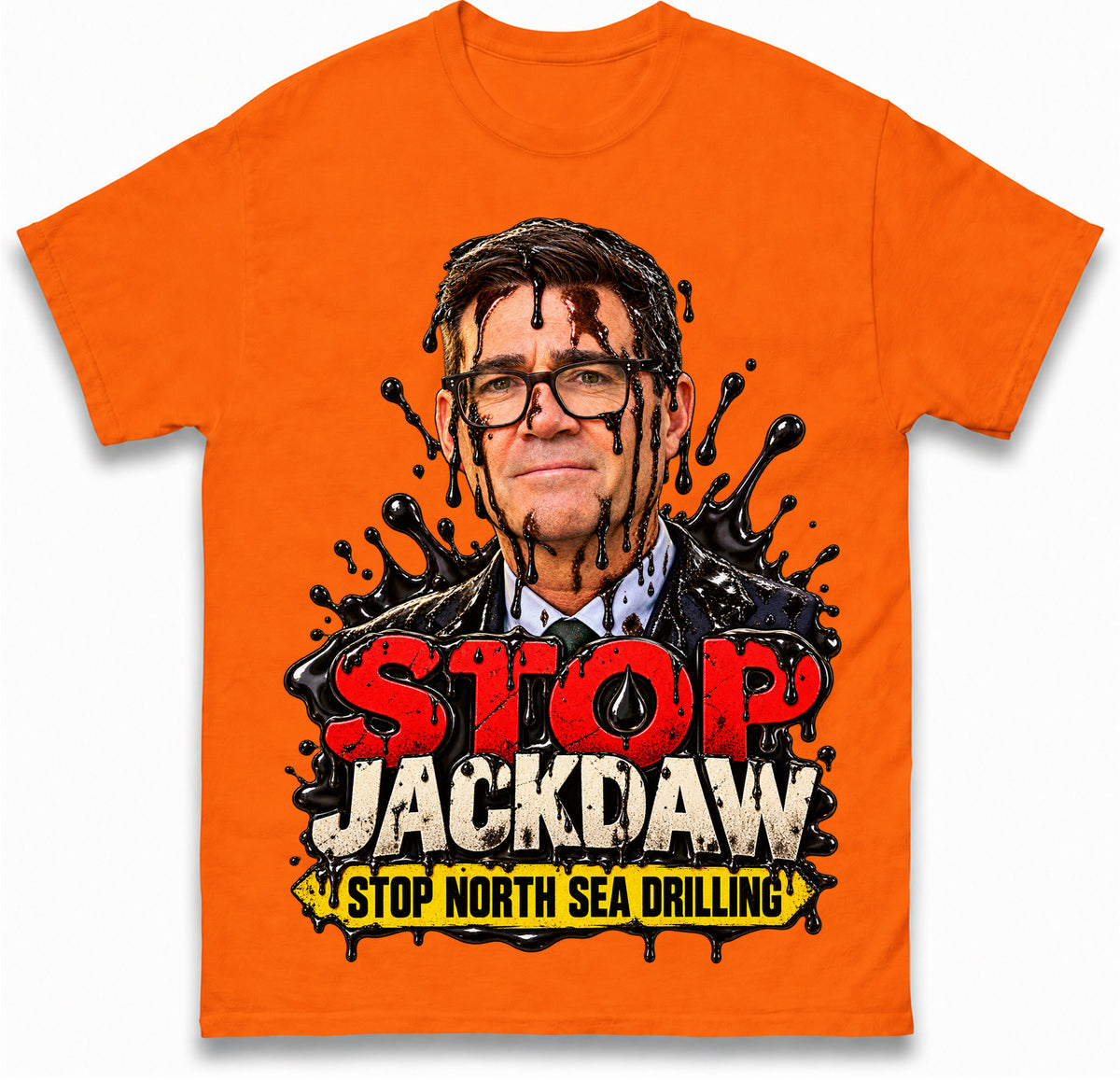 Stop Jackdaw Stop North Sea Drilling Andy Burnham T Shirt