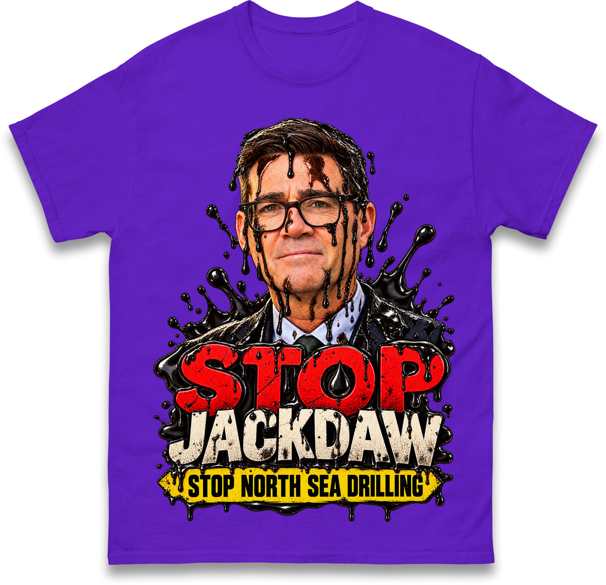 Stop Jackdaw Stop North Sea Drilling Andy Burnham T Shirt