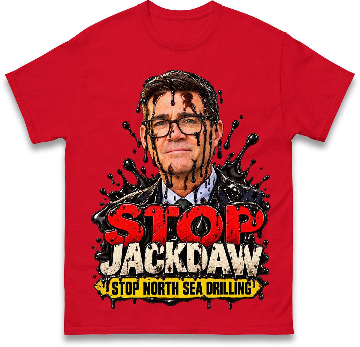 Stop Jackdaw Stop North Sea Drilling Andy Burnham T Shirt