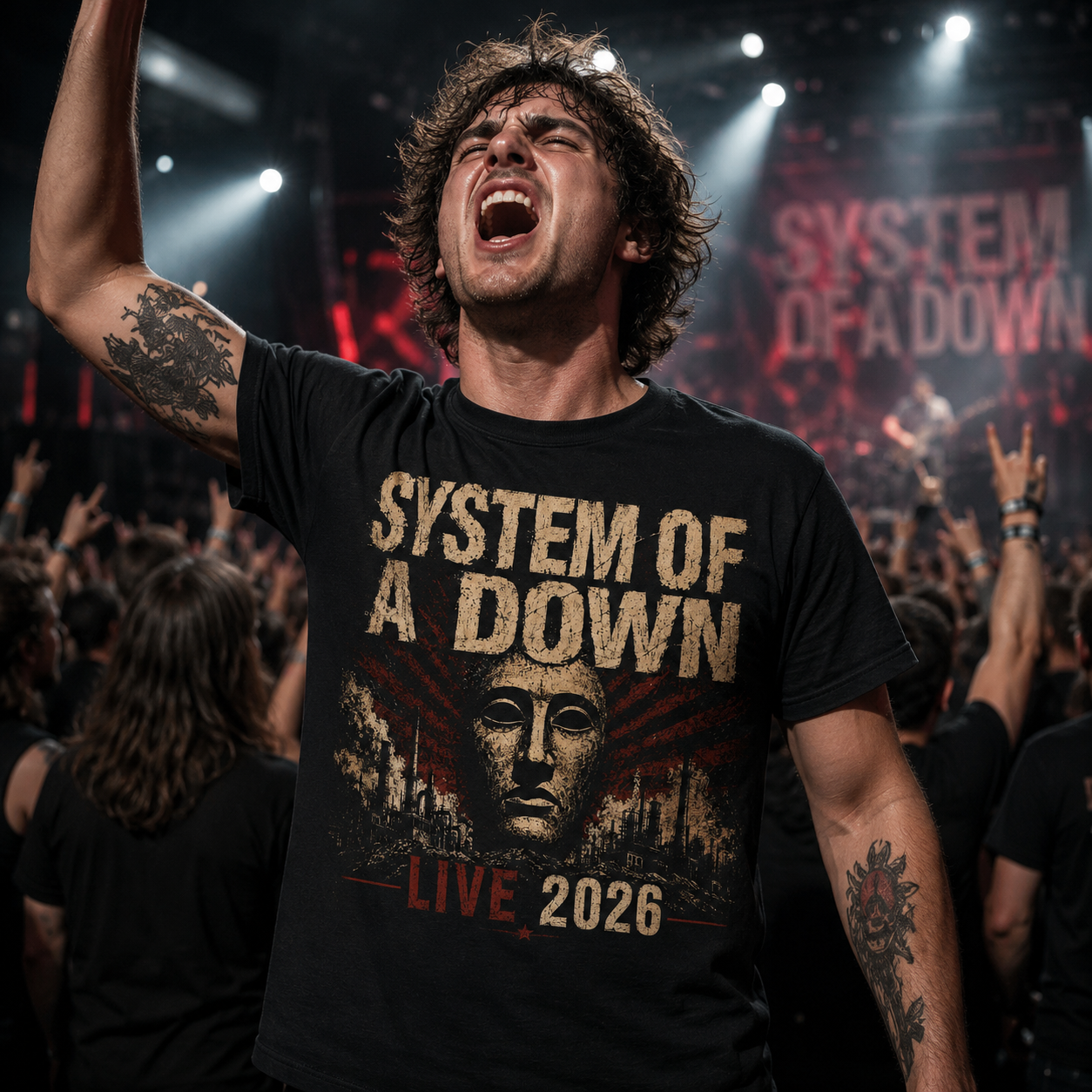 System of a Down Live 2026 T Shirt