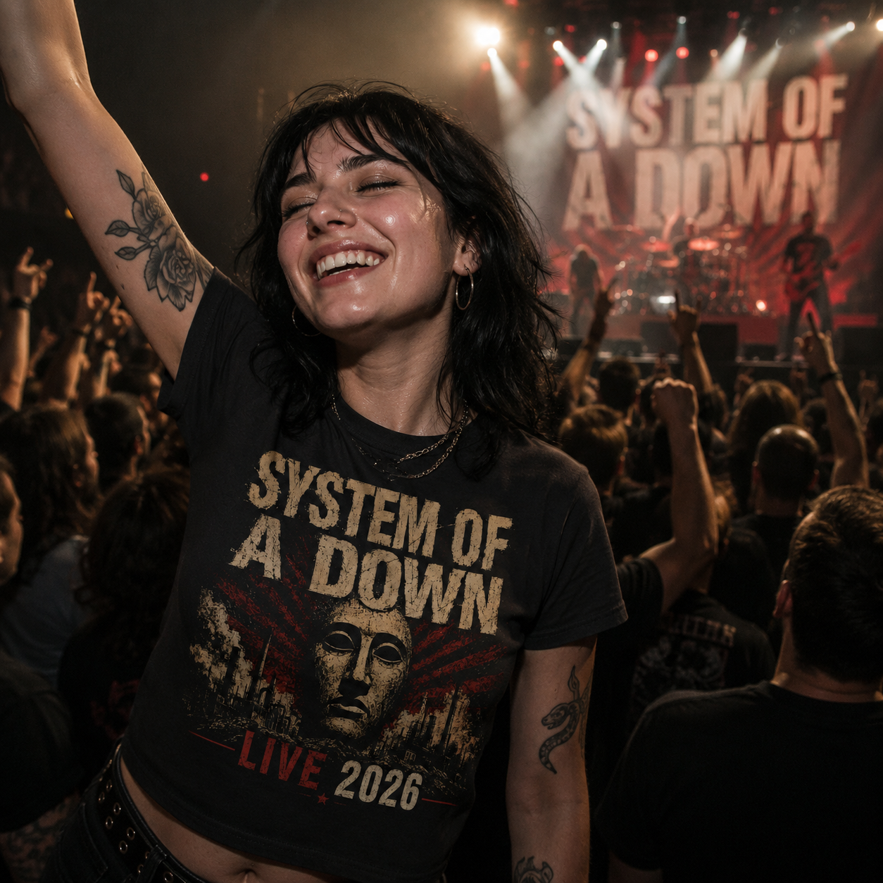 System of a Down Live 2026 T Shirt