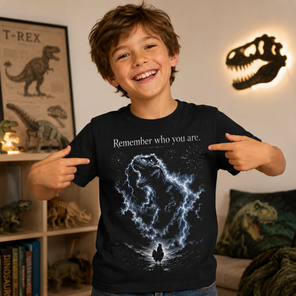 T-Rex Chicken Evolution Remember Who You Are T Shirt