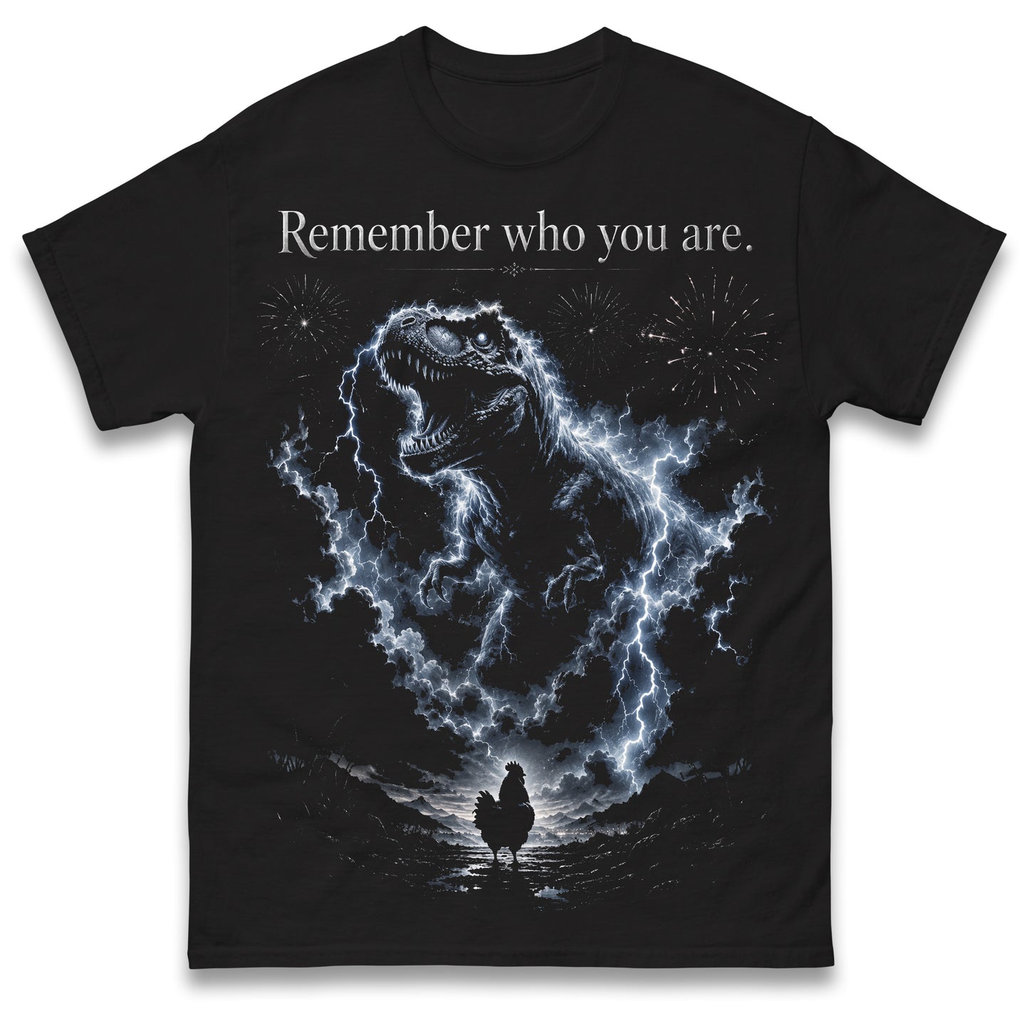 T-Rex Chicken Evolution Remember Who You Are T Shirt