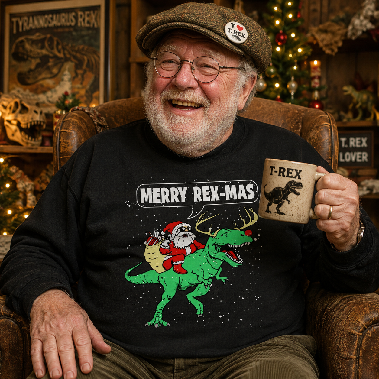 T-Rex Christmas Jumper
