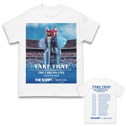 Take That The Circus Live Tour 2026 T Shirt