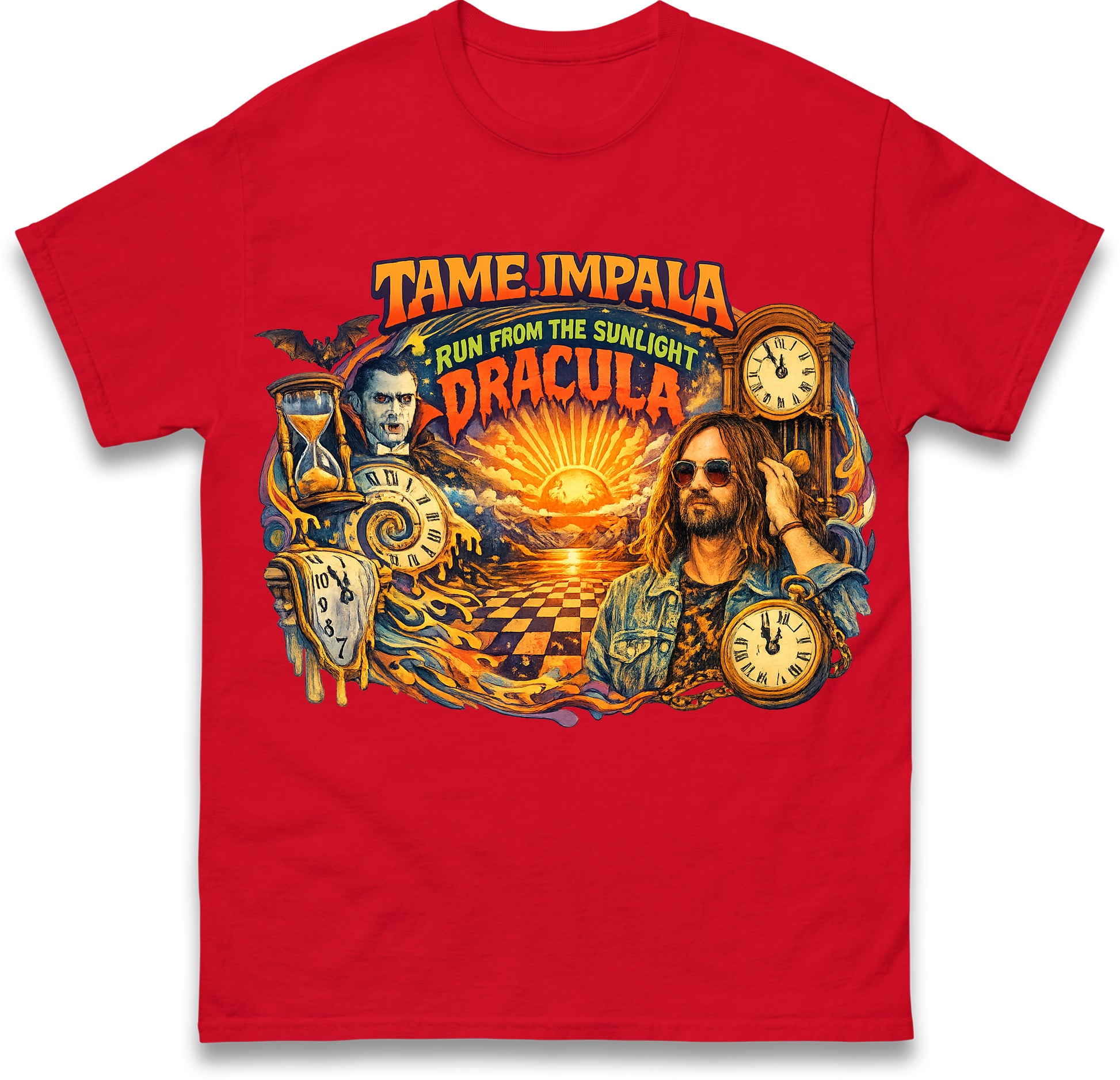 Tame Impala Run from The Sunlight Dracula T Shirt