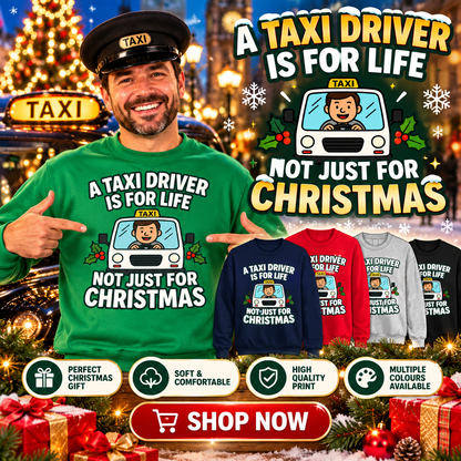 Taxi Driver Christmas Jumper