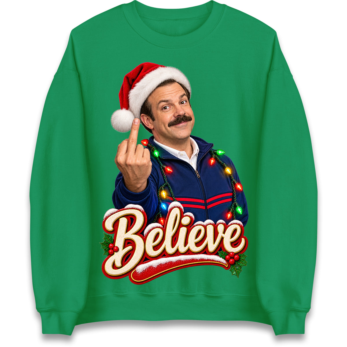 Ted Lasso Ugly Christmas Sweater Believe Ted Lasso Christmas Jumper