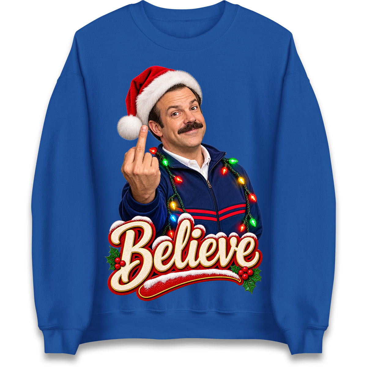 Ted Lasso Ugly Christmas Sweater Believe Ted Lasso Christmas Jumper