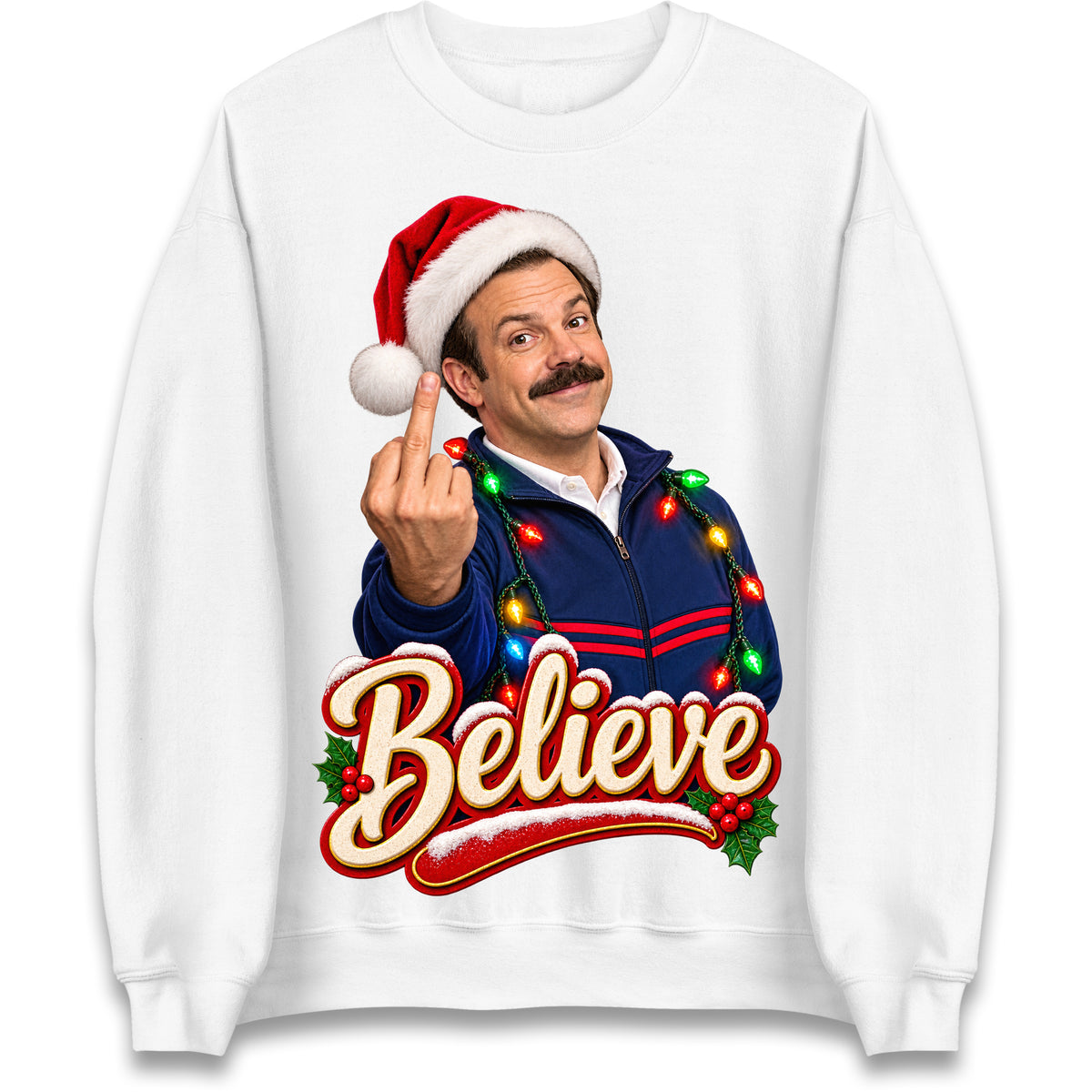 Ted Lasso Ugly Christmas Sweater Believe Ted Lasso Christmas Jumper