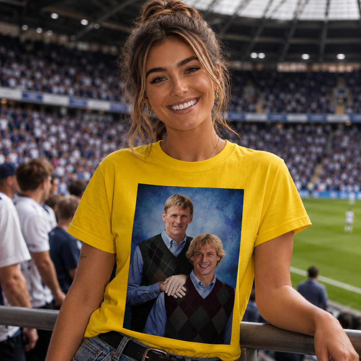 Teddy Sheringham Jurgen Klinsmann Step Brothers Style Tottenham Shirt