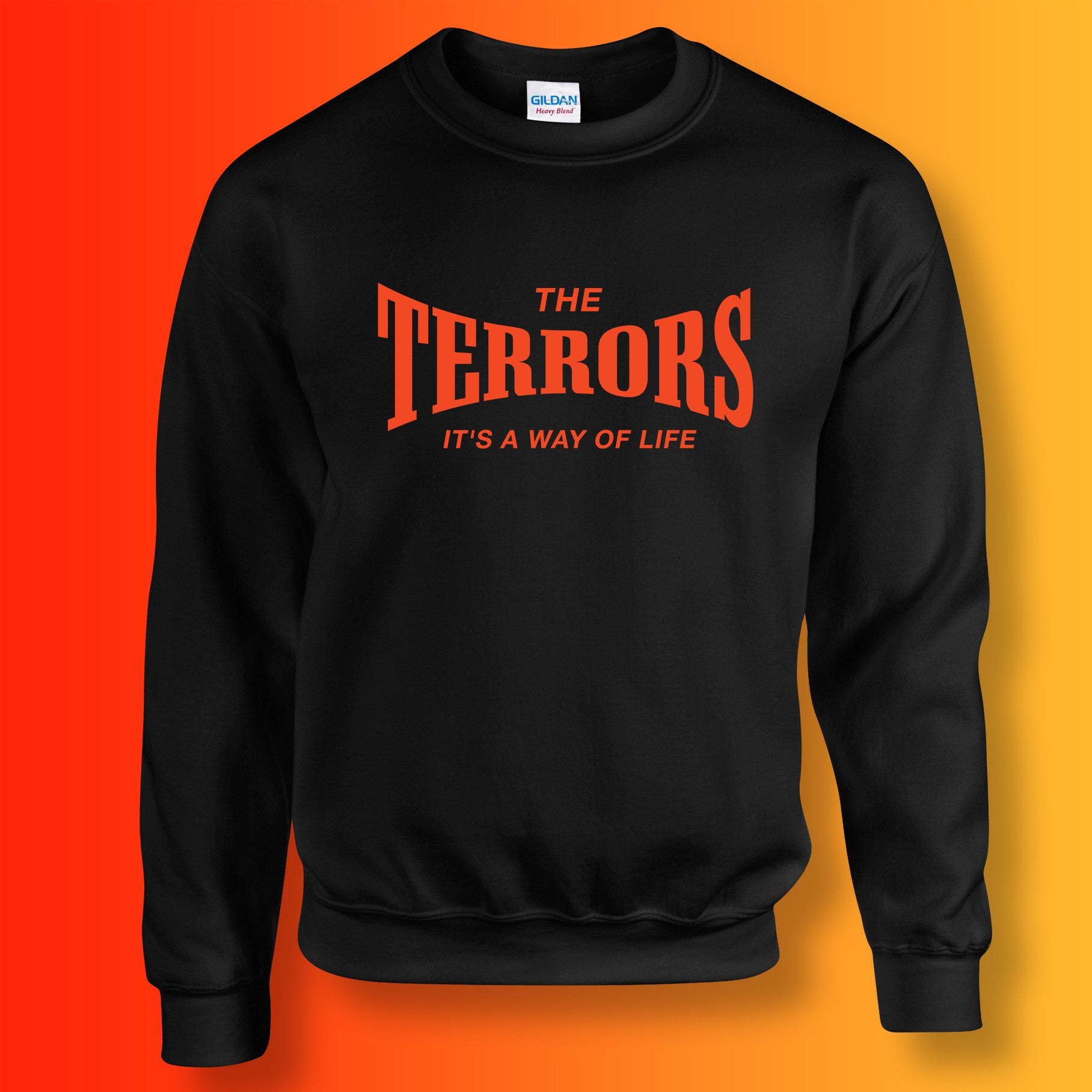 Terrors Sweater with It's a Way of Life Design Black