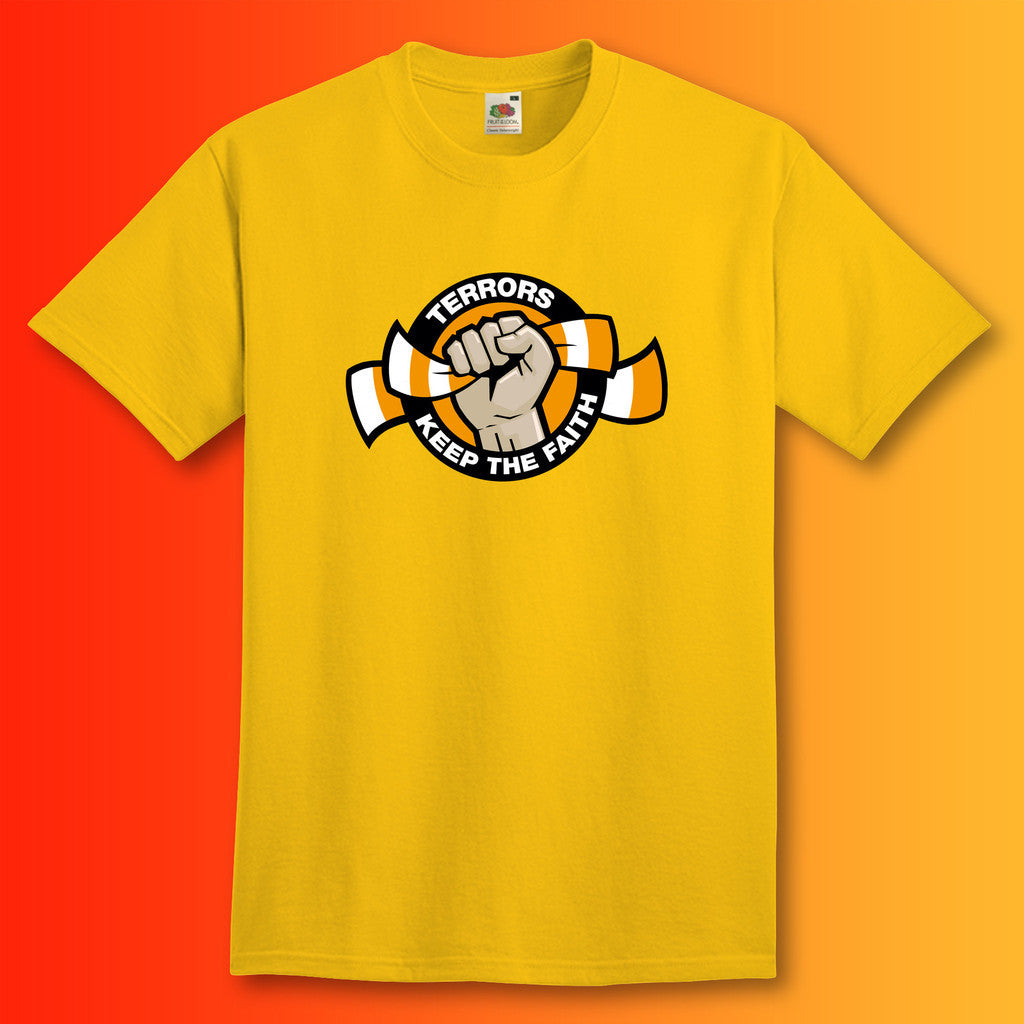 Terrors Shirt with Keep The Faith Design Sunflower