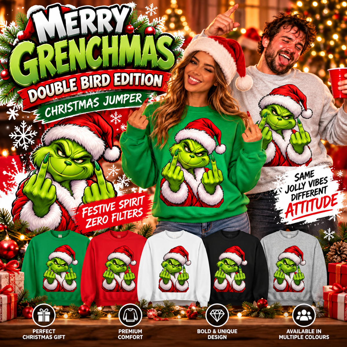 The Grinch Christmas Jumper